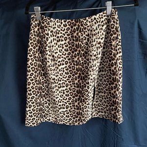 NWT Fashion Nova Cheetah Mini Skirt with Slit